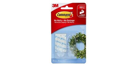 Command™ Clear Hooks Medium
