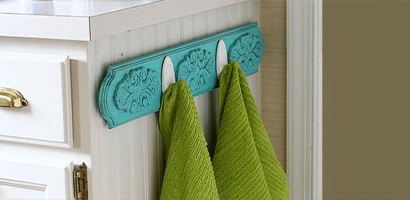 DIY Dish Towel Rack