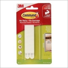 Command narrow picture hanging strips