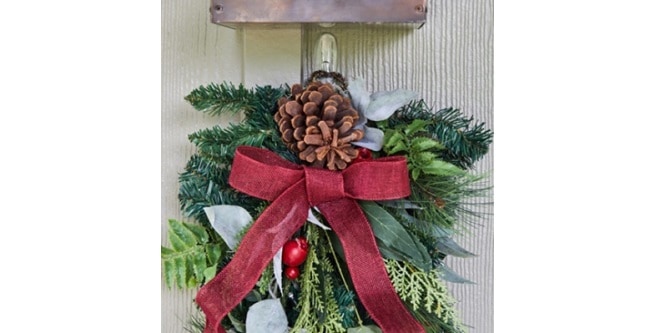 Pretty Christmas light hanging, displayed with Command
