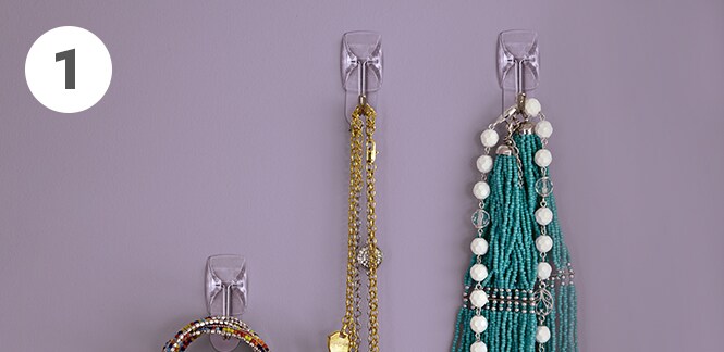 Bedroom wall organiser and hanger for accessories
