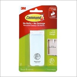 Command large canvas hanger