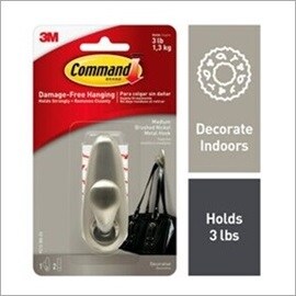 Command forever classic medium metal hook