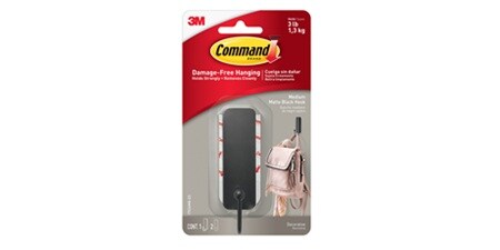 Command™ Medium Matte Black Hook
