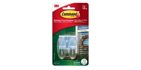 Command™ Outdoor Medium Clear Window Hooks
