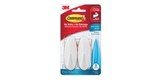 Command™ wet area medium towel hooks
