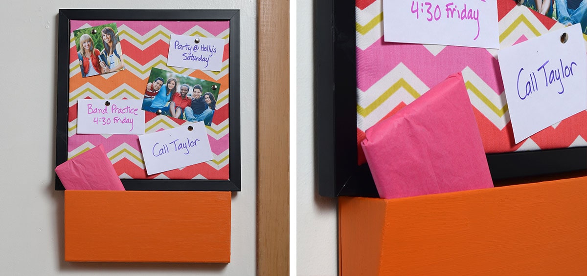 Corkboard & Cubby
