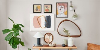 Style your wall with no-drill Command picture hanging strips to hang artworks or mirrors, and use decorative hooks to display indoor plants.
