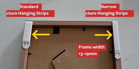 Introducing the Command narrow picture hanging strips
