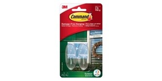 Command outdoor medium clear window hook
