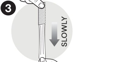 when removing the strip
