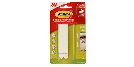 Command™ narrow picture hanging strips
