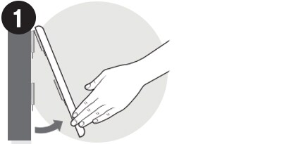 remove the frame by grabbing the bottom
