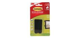 Command™ Medium Picture Hanging Strips, black
