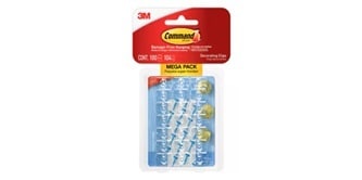 Command clear decorating clips
