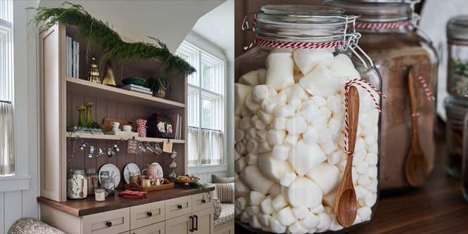 Decorating your kitchen cupboard for Christmas

