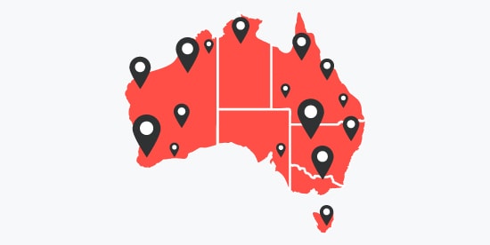 map of australia
