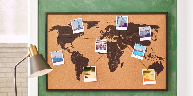 hang maps, corkboards, and planners using Command PHS
