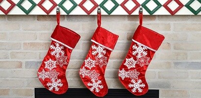 Hang Christmas stockings with Command™ Metal Hooks
