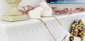 step 5 - hang the easter decorations
