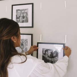 Position your photos where you want to—just keep them secured with Command™ Picture Hanging Strips