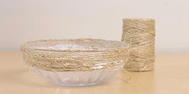 step 1 of creating diy easter egg nest
