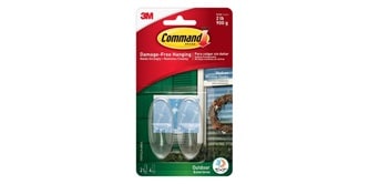 Command outdoor medium clear window hooks
