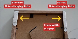Introducing the Command™ narrow picture hanging strips.
