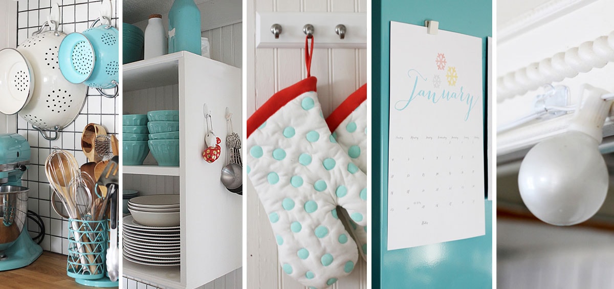 Different ways of organising small kitchen
