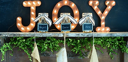 Faux Holiday Mantel